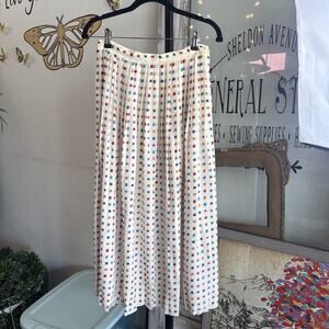 Vintage Colours By Alexander Julian Pleated Geometric Shapes Skirt Size 8